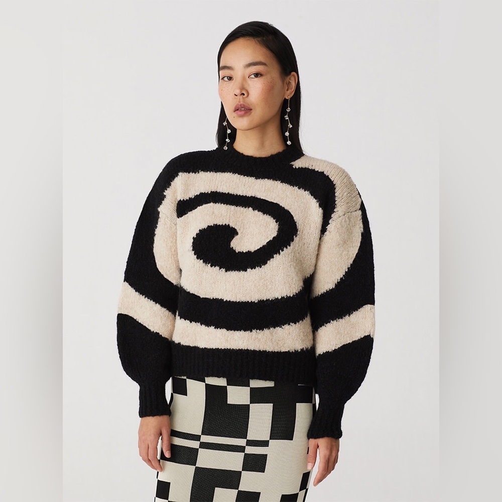 Paloma Wool Twister Sweater - Black/White